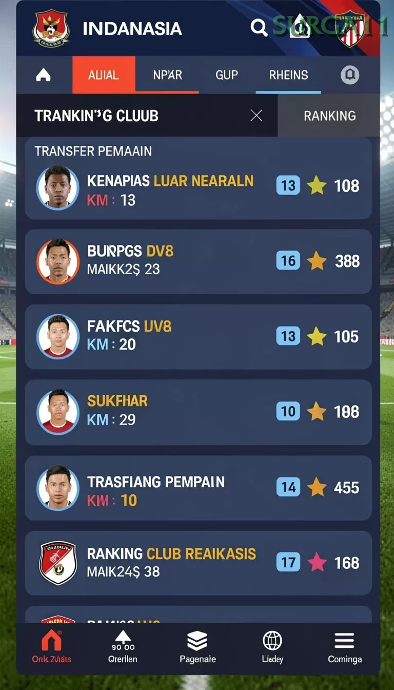 Cuplikan layar RVIP2 — menu navigasi